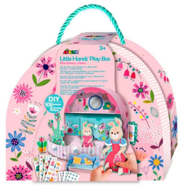 Набір Avenir Little Hands Play Box Miss Bunny's Home 108 елементів 58CH231916 (6920773319168) - зображення 1