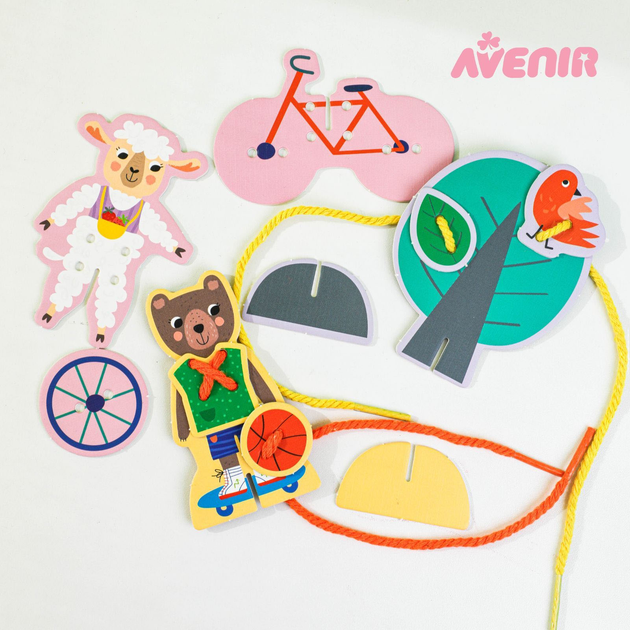Zestaw Avenir Little Hand's Play Box Animal Town 58CH231915 (6920773319151) - obraz 4