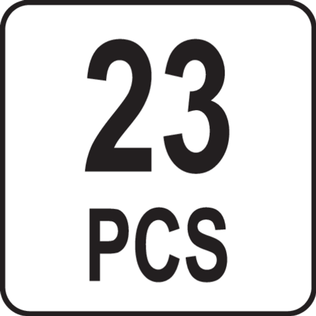 Wkład do szuflady narzędziowej YATO wiertła 1-10 mm, nożyczki, nóż, wkrętak-wskaźnik napięcia 250 V (YT-55471) - obraz 2