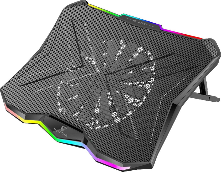 Podstawka chłodząca do laptopa Vertux RGB Glare Black (CPDGLARE) - obraz 1