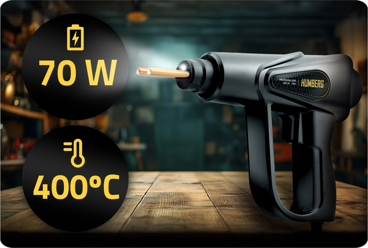 Spawarka do plastiku Humberg HM-293 70 W + 800 zszywek (5903890626884) - obraz 10