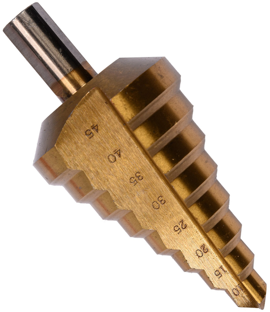 Wiertło stopniowe do metalu z powłoką tytanową YATO HSS-TiN 10-45 mm (YT-44742) - obraz 1