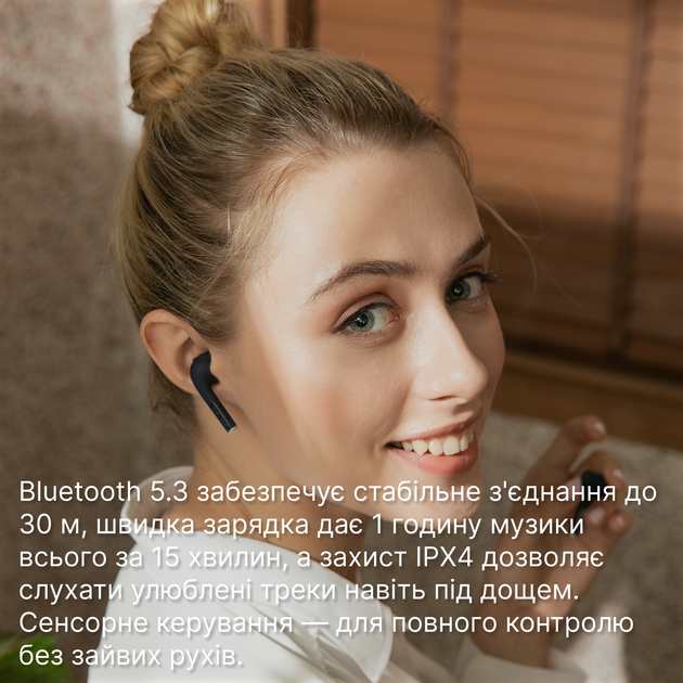 Наушники Defunc True Go Slim TWS Black (D4211) - изображение 8
