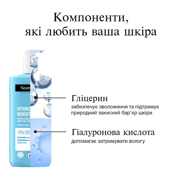 Ультра легкий гель-лосьон для тела Neutrogena Hydro Boost 400 мл (3574661391366) - изображение 7