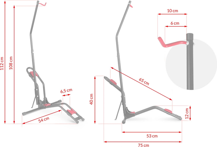 Stojak na rower Humberg MB1 Black (5903890600808) - obraz 8