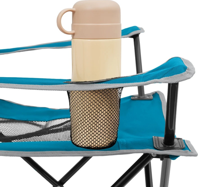 Крісло туристичне Nils Camp NC3302 Blue-Grey (5908261680854) - зображення 3