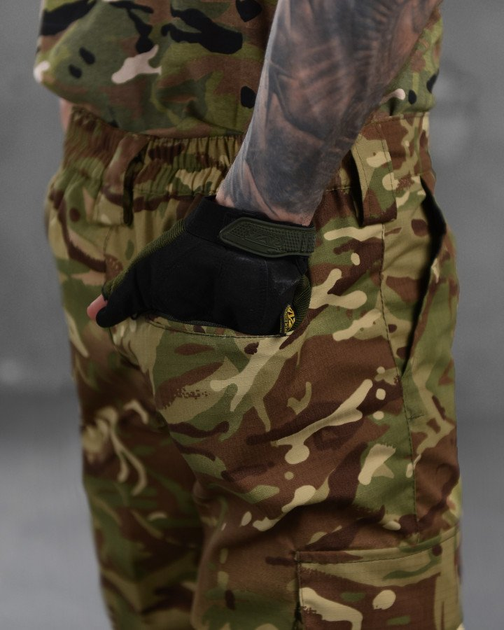 Тактический летний костюм 3 в 1 Штаны, футболка, бейсболка, полномерные Combat Tactical Multicam S - изображение 6