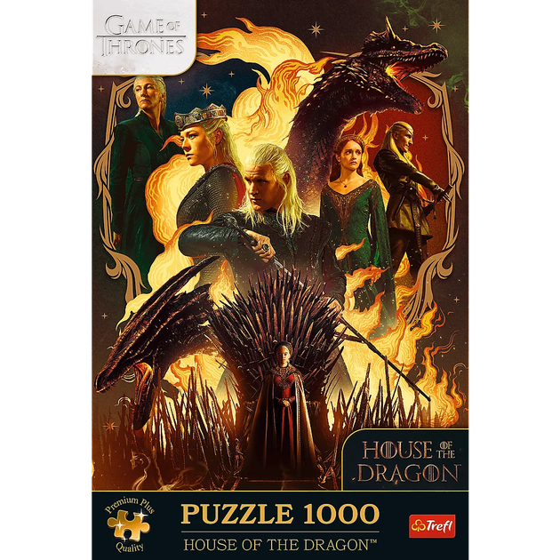 Пазл Игра престолов: Дом Дракона – 1000 шт. TREFL 12068 - Фото 3 Пазл Игра престолов: Дом Дракона – 1000 шт. TREFL 12068 - изображение 3