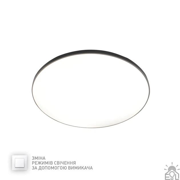 Світлодіодний LED світильник MOON 50W R Esllse 3000К-6500К 380×65мм ON/OFF WHITE/SILVER 220V IP40 бiлий - зображення 6