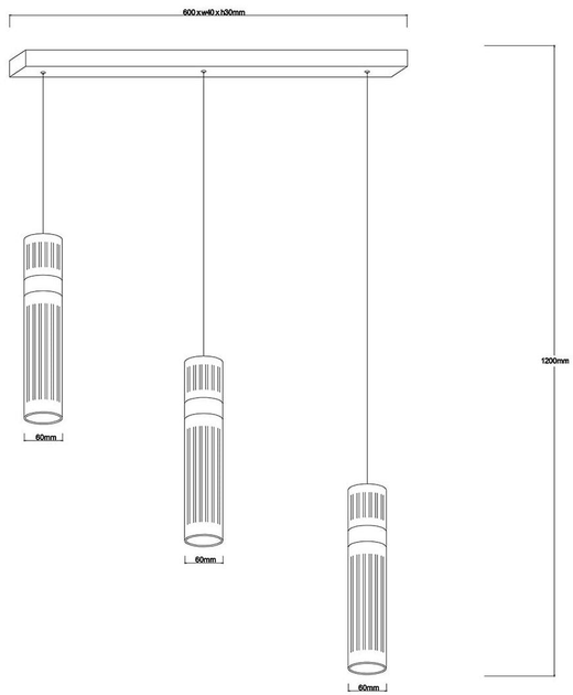 Lampa wisząca Light Prestige Ambiente 3 LED CCT LP-1510/3L CH - obraz 4