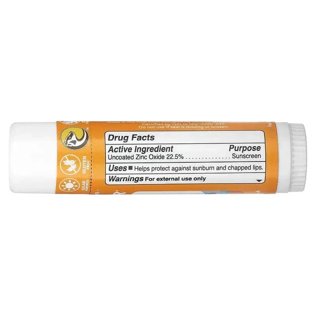 Натуральный минеральный солнцезащитный сток для лица SPF 35, мандарин и ваниль, Kids, Badger Company, 18.4 г - изображение 2