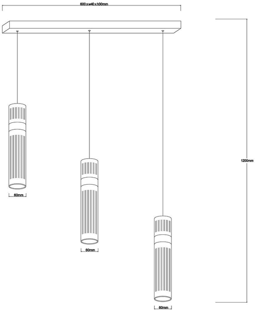 Lampa wisząca Light Prestige Ambiente 3 LED CCT LP-1510/3L GD - obraz 5