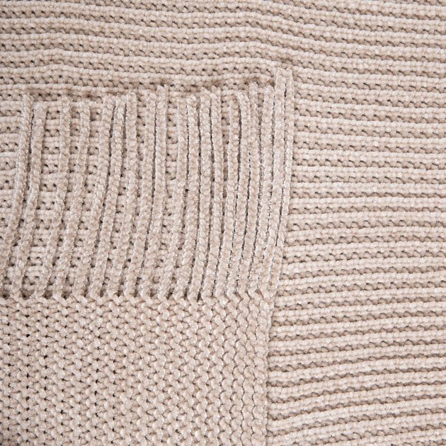 Koc Homla Chenille szenilowy 130 x 170 cm Taupe (5906496727955) - obraz 4