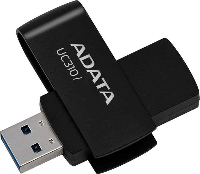 Pendrive ADATA UC310 128GB USB 3.2 Black (4711085941947) - obraz 2
