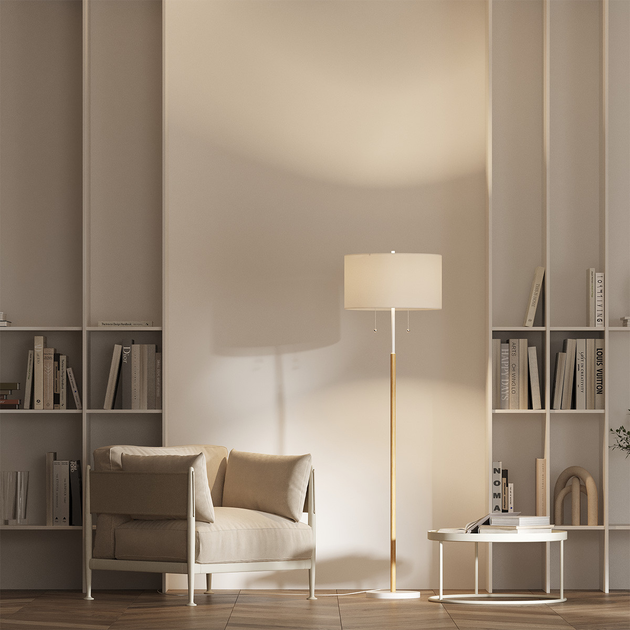 Торшер Light Prestige Fogo 2xE27 Білий (LP-0304/2F WH) - зображення 5