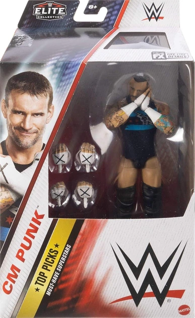 wwe フィギュア CMパンクVSジョンシナ Фигурка WWE Си Эм Панк WWE Top Picks Elite CM Punk Action Figure