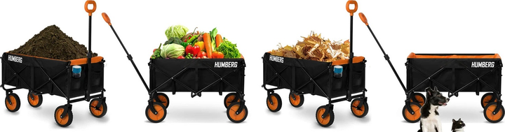Wózek ogrodowy Humberg HM-513 składany 100 l (5903890618506) - obraz 5