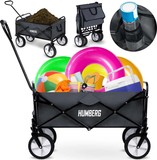 Wózek ogrodowy Humberg HM-511 składany 80 l (5903890618483) - obraz 9