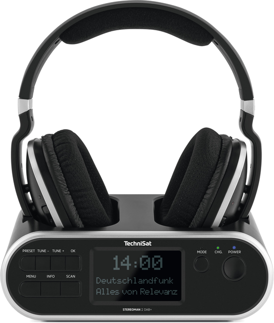 Навушники TechniSat Stereoman 2 DAB+ Black (0000/9129) - зображення 1