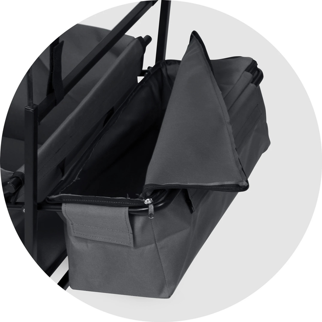 Wózek ogrodowy Humberg HM-514 składany 80 l (5903890618513) - obraz 9