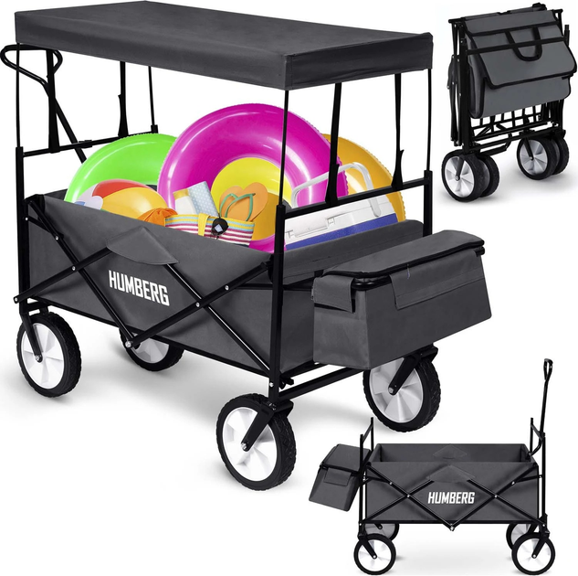 Wózek ogrodowy Humberg HM-514 składany 80 l (5903890618513) - obraz 12
