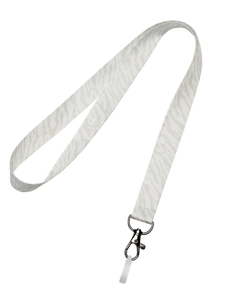 Лента на шею с колечком для pod (электронной сигареты) Personalka Scratch White (p030) - Фото 1 Лента на шею с колечком для pod (электронной сигареты) Personalka Scratch White (p030) - изображение 1