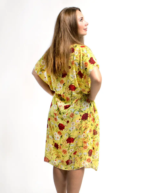 Пляжная шифоновая туника парео Калипсо One Size 112*72 см желтый - изображение 2