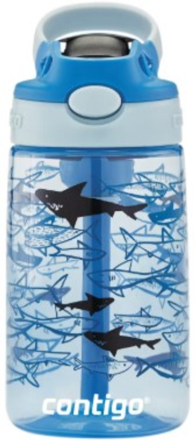 Пляшка для води Contigo Easy Clean Blauhai голуба 420 мл (840276162589) - зображення 4