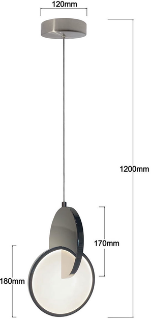 Підвісний світильник Light Prestige Circlo LP-1311/1P CH - зображення 4