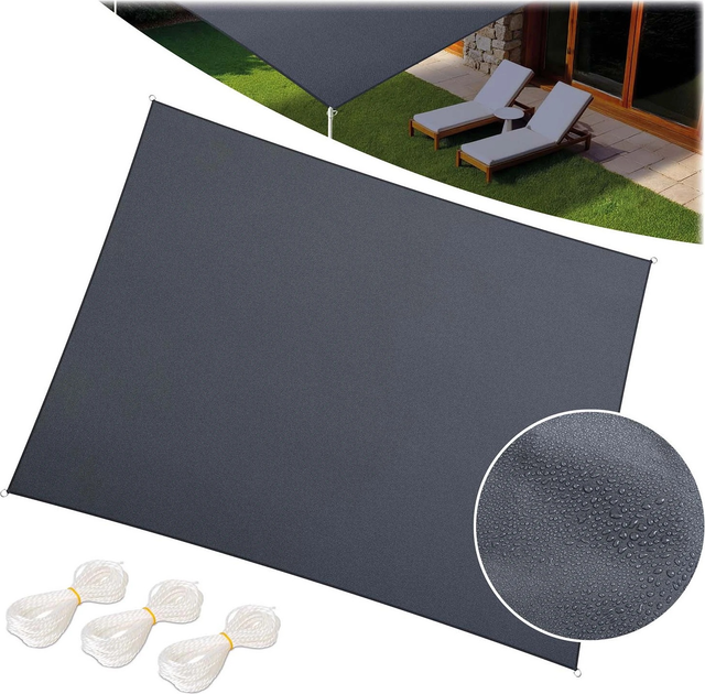 Тент сонцезахисний Plonos PL-885 3 x 4 м Grey (5903890629137) - зображення 4