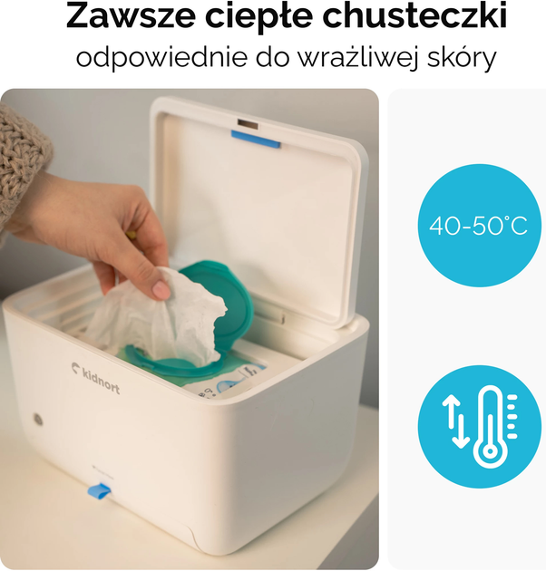Підігрівач для вологих серветок Kidnort Lykkelig DE-030447 (5902983632917) - зображення 5