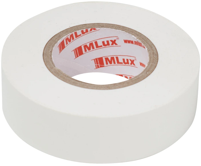 Изоляционная лента MLux Base 19 мм х 20 ярдов 10 шт Белая (00-00000009) - изображение 3
