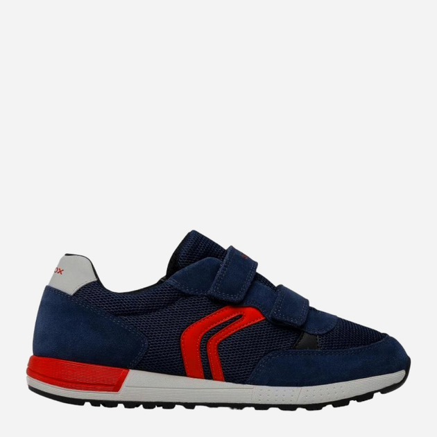Buty sportowe chłopięce na rzepy Geox J159EA01422-C0735 34 Granatowe z czerwonym (8050036056450) - obraz 1