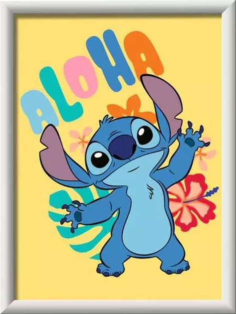 Malowanie po numerach Ravensburger CreArt Aloha Stitch 23769 (4005556237692) - obraz 2