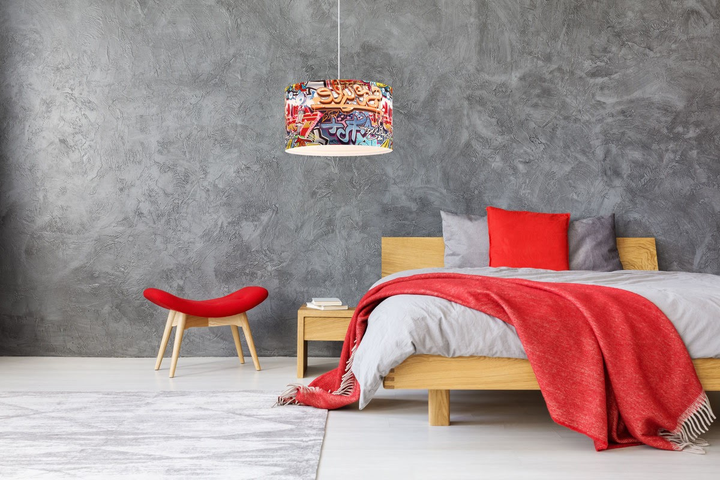 Lampa wisząca Light Prestige Graffiti 1xE27 Multicolor (LP-077/1P Style) - obraz 3
