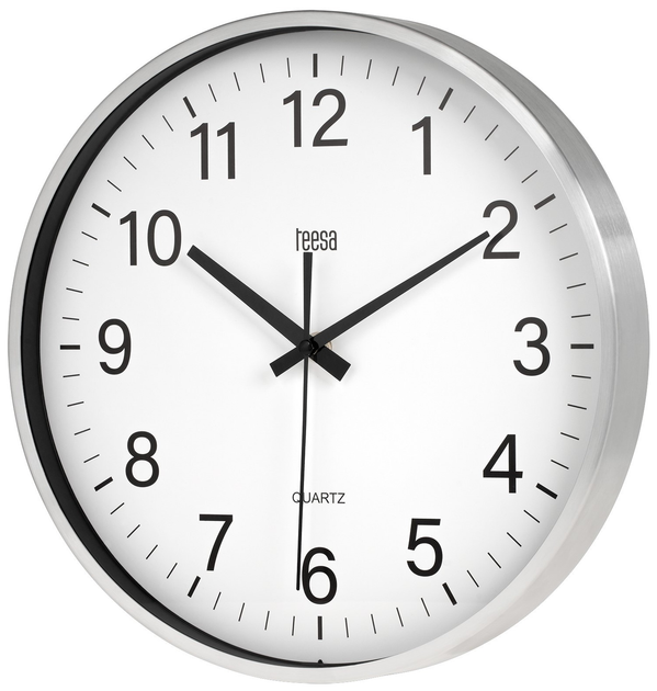Настінний годинник Teesa TSA0036 Срібний 30 см (5901890081795) - зображення 3