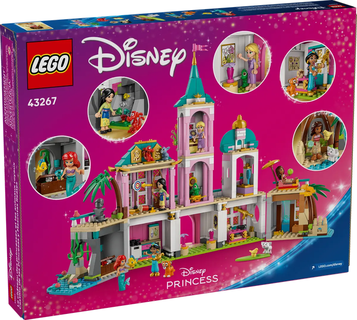 Zestaw klocków LEGO Disney Zamek księżniczek i królewskie zwierzaki 787 elementów (43267) - obraz 6