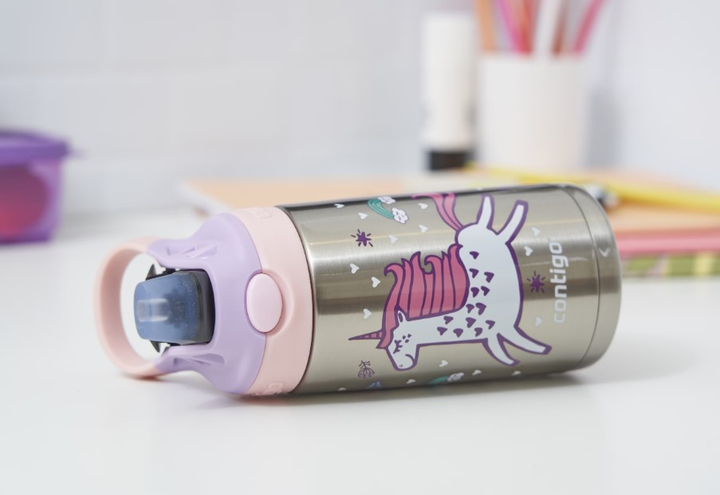 Butelka na wodę Contigo Easy Clean Erdbeer-Einhorn stalowa 380 ml (840276163616) - obraz 4