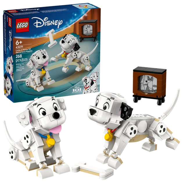 Конструктор LEGO Disney 101 далматинець - цуценята Лаки та Пенні 268 елементів (43271) - зображення 1