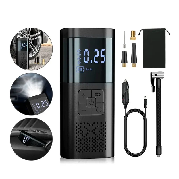 Автомобильный компрессор аккумуляторный Wireless air pump VC027 - изображение 2