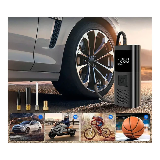 Автомобильный компрессор аккумуляторный Wireless air pump VC027 - изображение 3