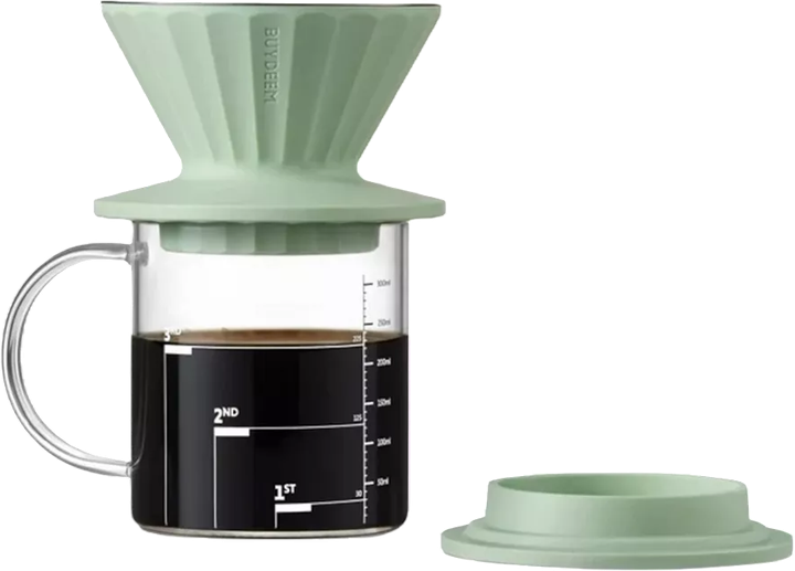 Zestaw do parzenia Buydeem Zielony 350 ml (6950386610581) - obraz 1