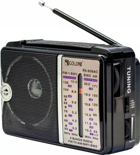 Радиоприёмник Golon RX-606AC с mp3 плеером от сети 220 Вт и батареек 2318 - Фото 4 Радиоприёмник Golon RX-606AC с mp3 плеером от сети 220 Вт и батареек 2318 - изображение 4