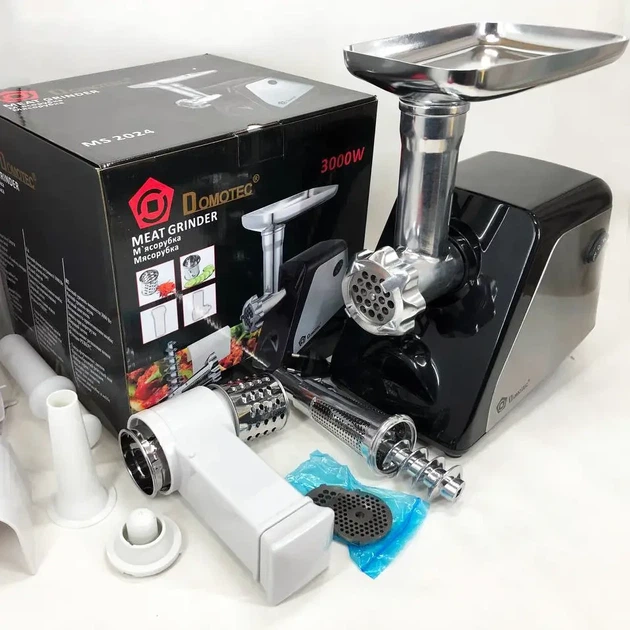 Электромясорубка Domotec MS-2024 Metal Tomato Juice SHREDDER 3000 Вт 6689 - изображение 7