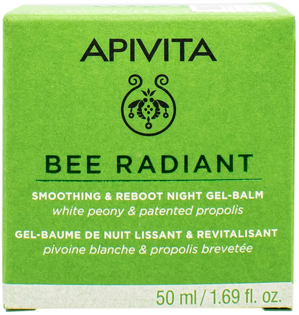 Żel-balsam do twarzy Apivita Bee Radiant przeciwstarzeniowy na noc 50 ml (5201279091507) - obraz 2