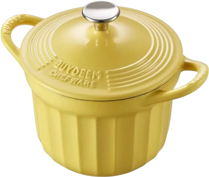 Гусятниця Buydeem чавунна емальована Mellow Yellow 1.8 л (6950386610130) - зображення 2