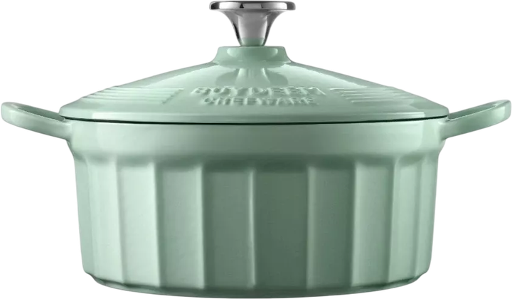 Гусятниця Buydeem чавунна емальована Cozy Greenish 2.9 л (6950386606751) - зображення 1