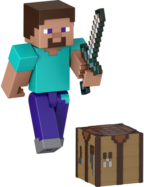 Zestaw figurek Minecraft Biome Builds Steve 8 cm JCN28 (194735273546) - obraz 3