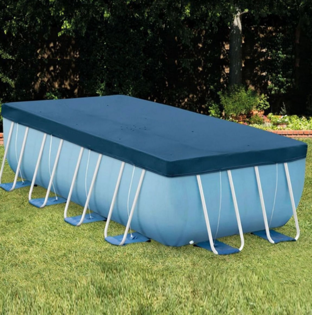 Тент для прямоугольного бассейна Intex 260×160 см защитная крышка из ПВХ (IND-28036) - Фото 5 Тент для прямоугольного бассейна Intex 260×160 см защитная крышка из ПВХ (IND-28036) - изображение 5