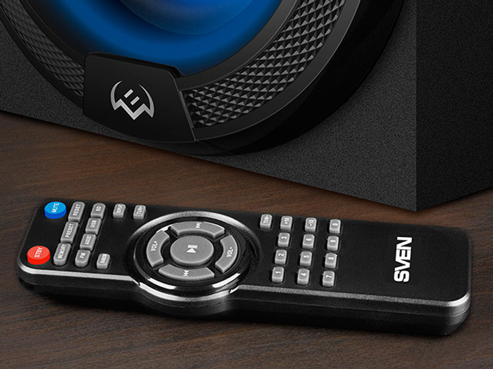 Акустична система SVEN MS-2085 Black 60 Вт, Bluetooth, FM-радіо, USB/SD (SV-020101) - зображення 4